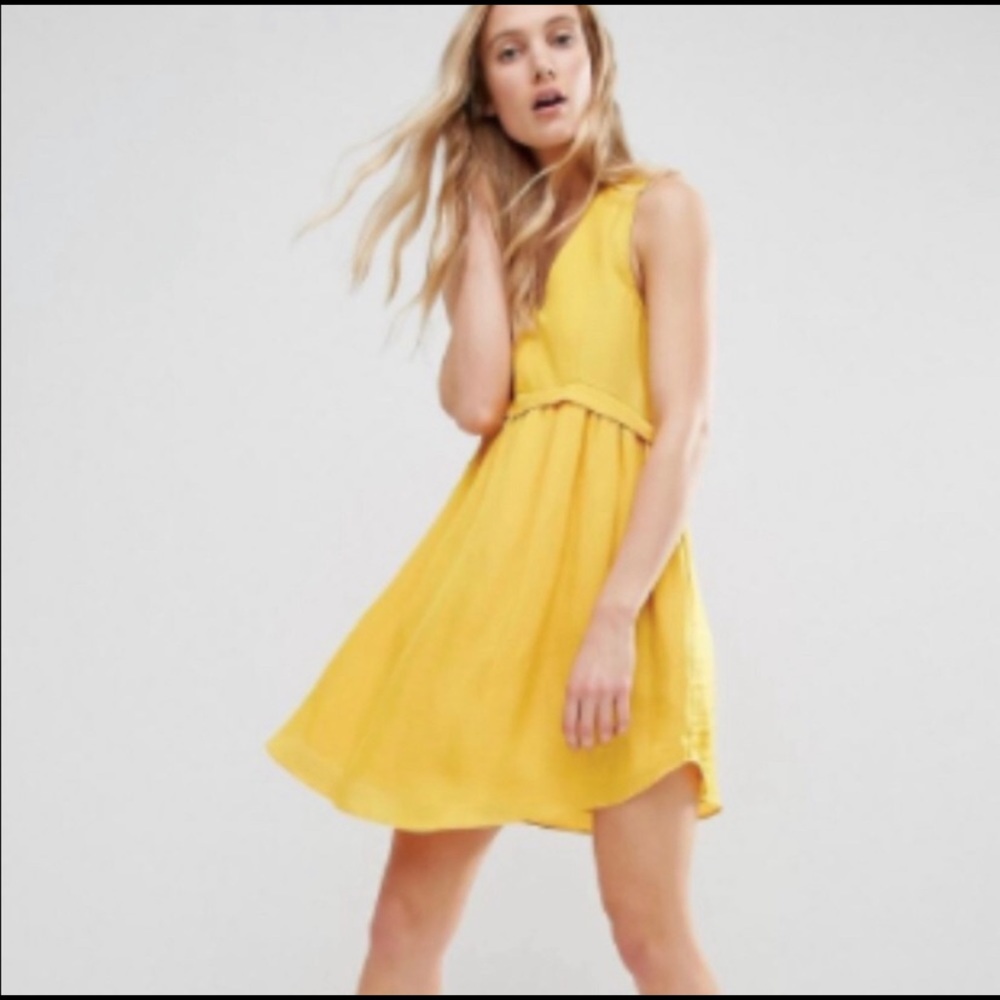 dRA Los Angeles | Gold Yellow Mini Dress